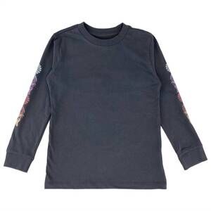 NEW TINY WHALES boys' enjoy the little things long sleeve tshirt in gray